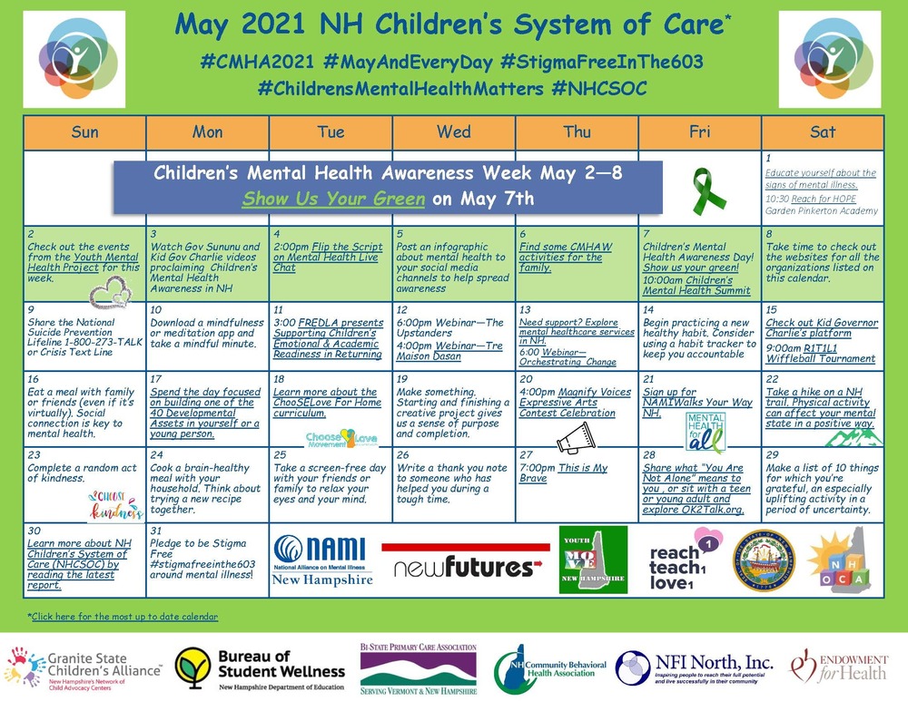 May is MENTAL HEALTH AWARENESS MONTH
